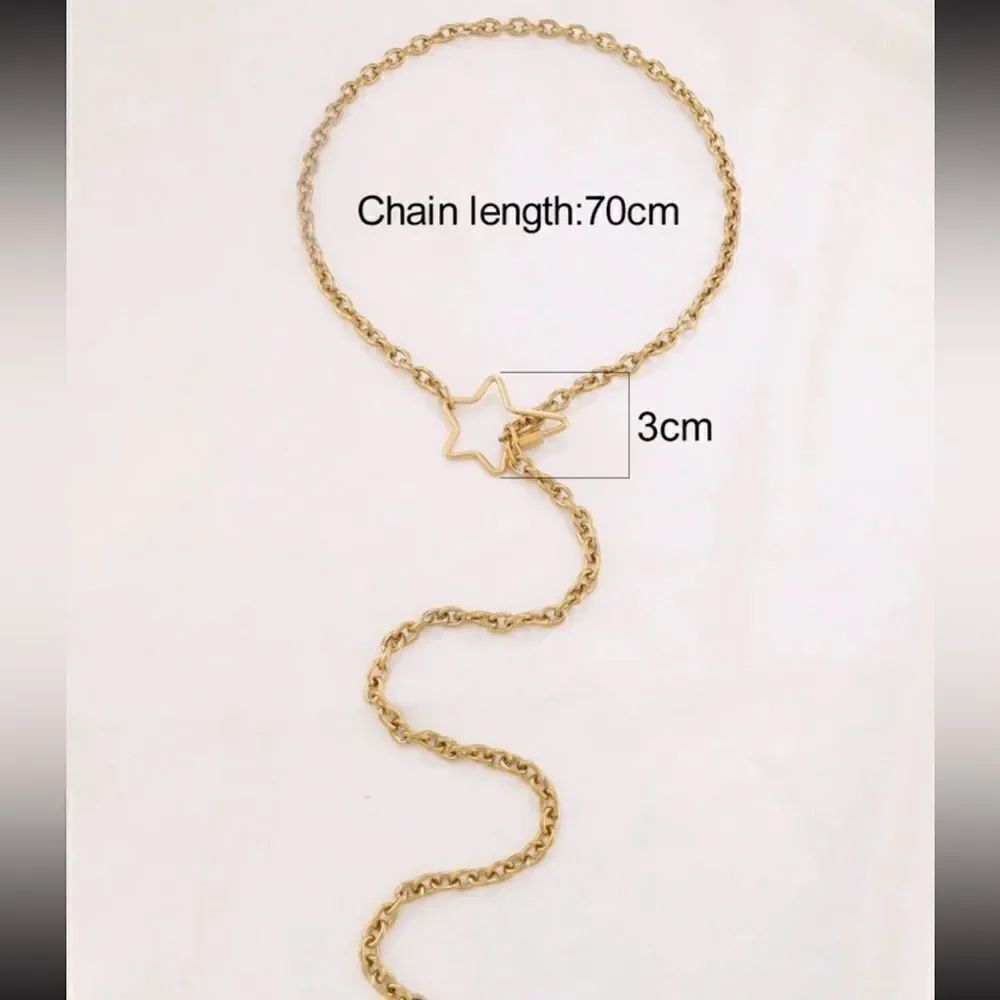 Star chain necklace N702